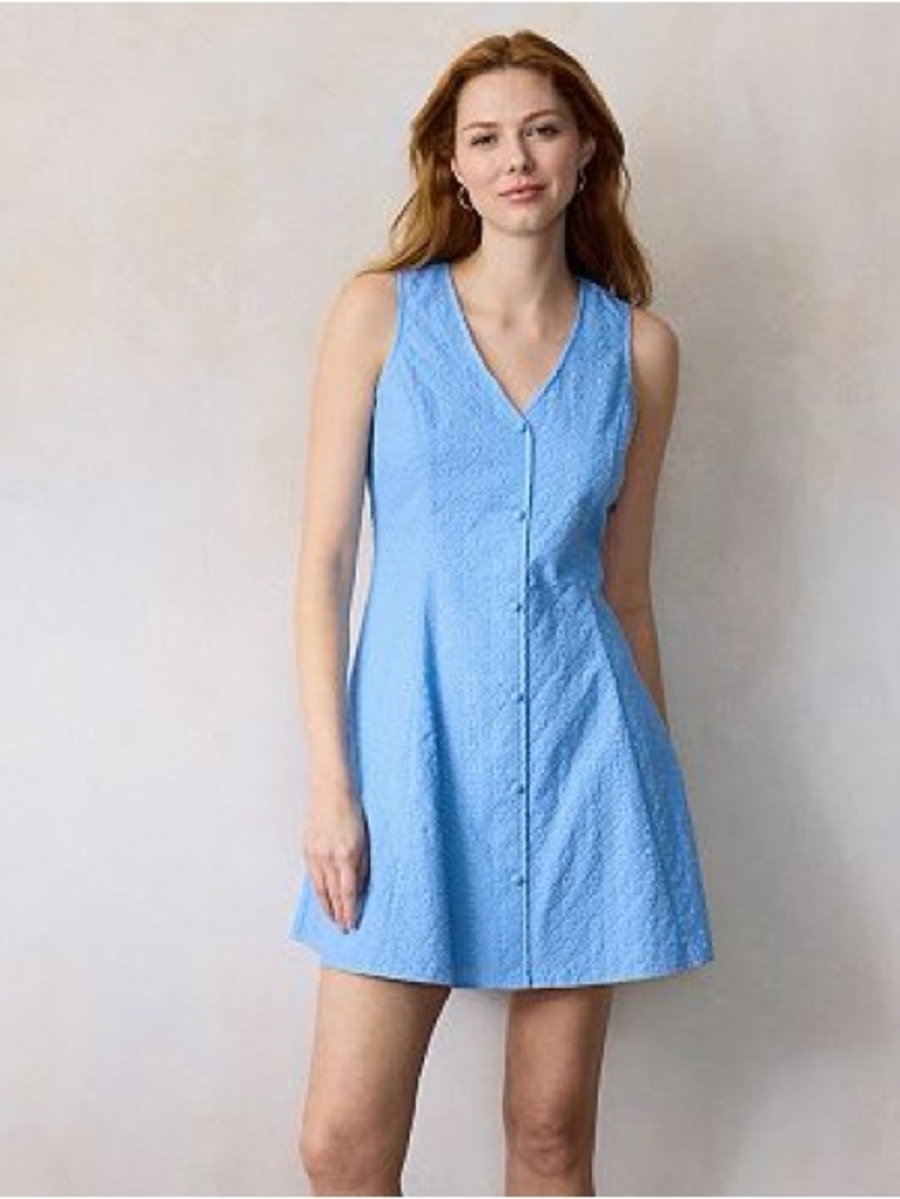 LC Lauren Conrad Blue Mini Dress